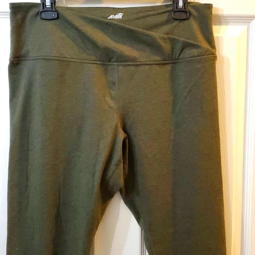 Avia Athletic Leggings Olive Green XL